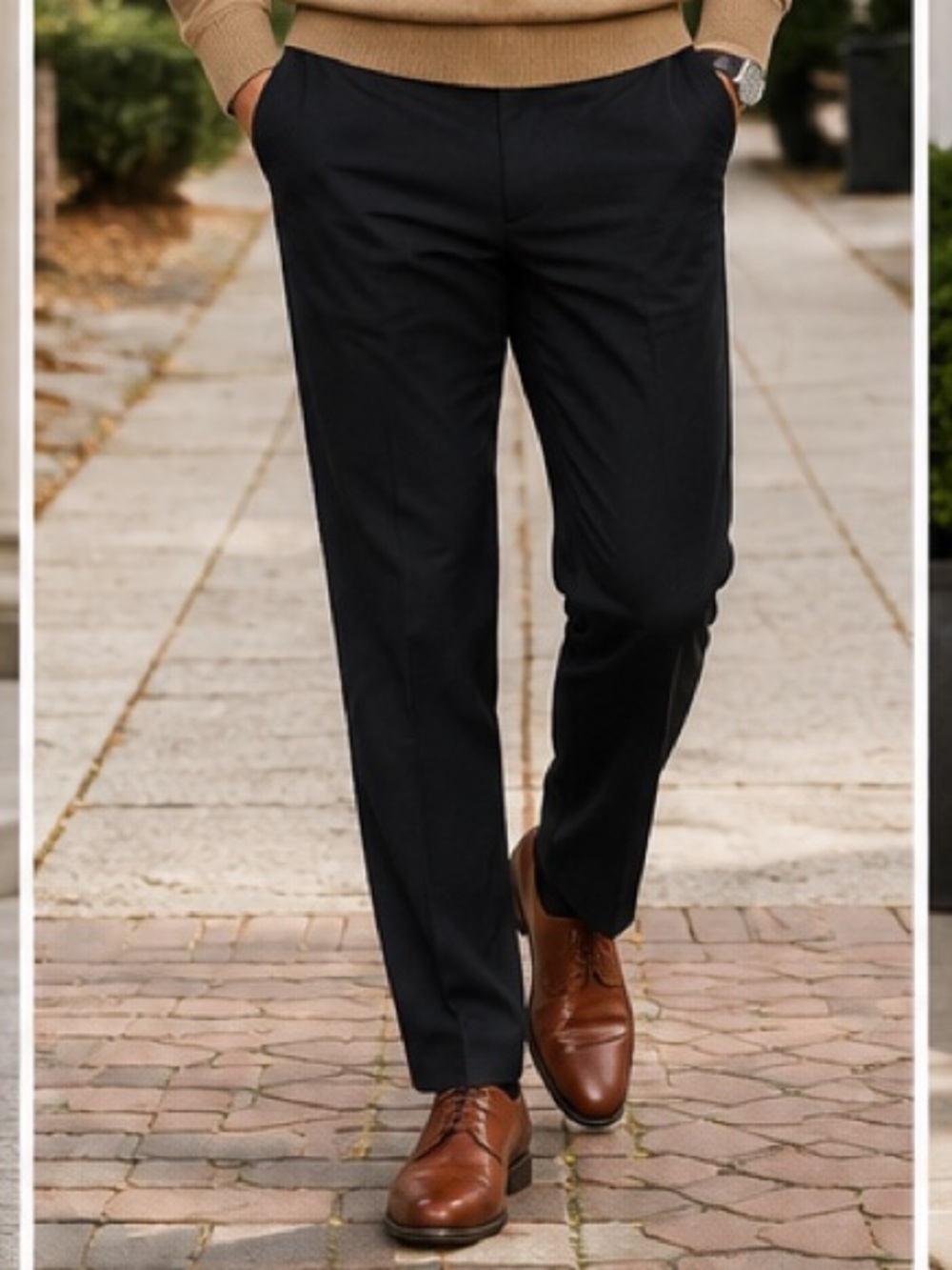 Ralph Lauren 32Wx30L navy dress trouser pants